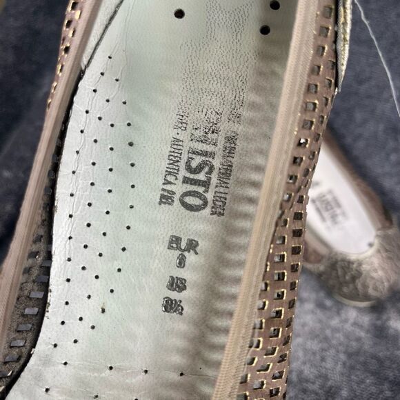 Mephisto Air Relax Pewter Perforated Leather slip On Ballet Flats size US 8.5 - Picture 8 of 8